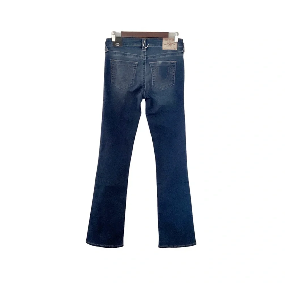 True Religion Becca Mid Rise Bootcut Dark Denim‎ Jeans Size 28